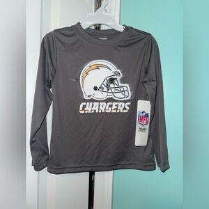 NFL Kids Chargers Dark Gray Long Sleeve Tee